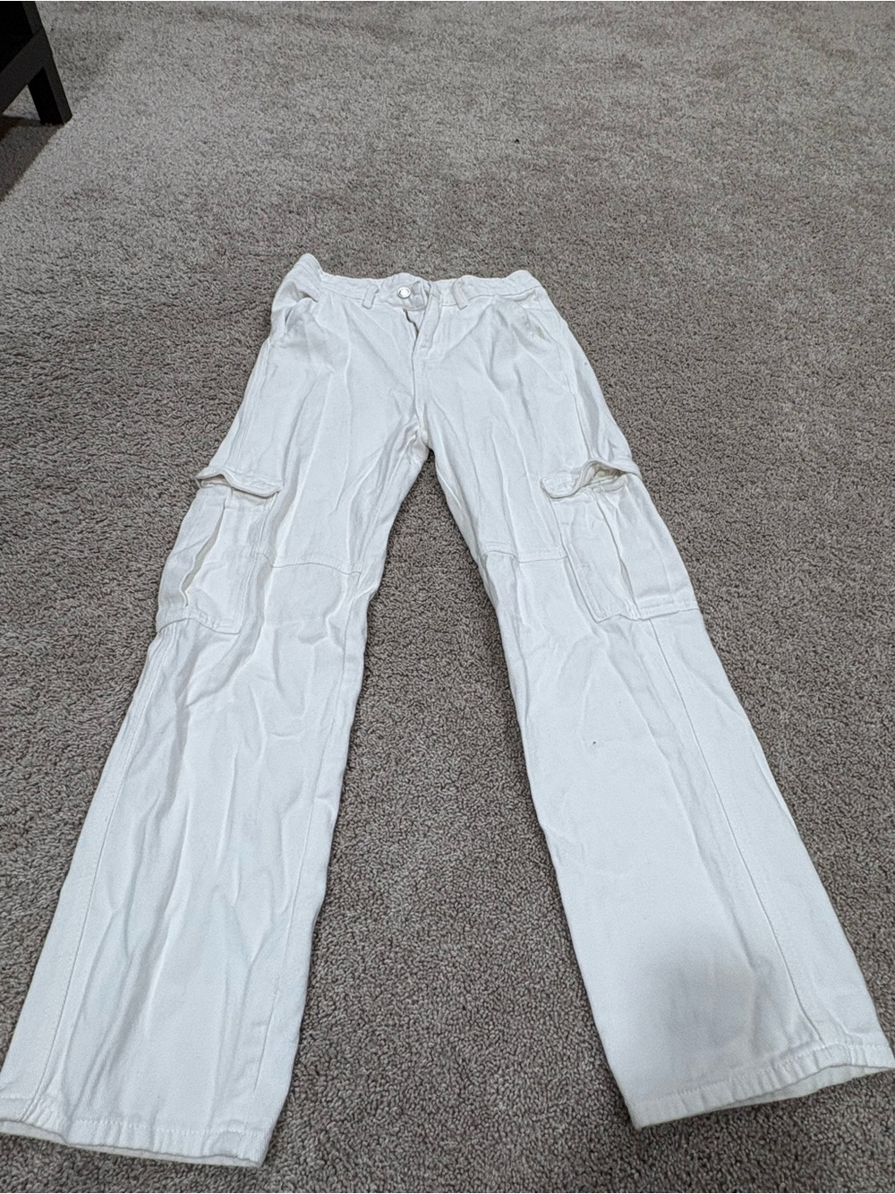 Women’s White Cargo Pants